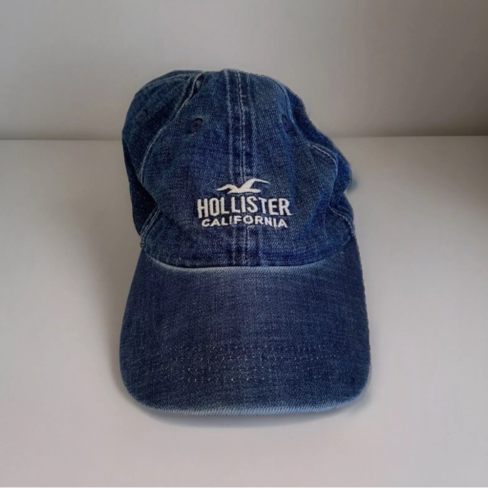 Hollister California denim hat with adjustable strap